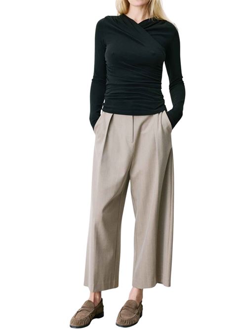 Top drappeggiato con incrocio Grace & Mila | FW2617090NOIR
